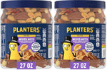 PLANTERS Deluxe Mixed Nuts with Sea Salt, 27 oz Resealable Container - Variety Mixed Nuts Snacks with Cashews, Almonds, Pecans, Pistachios & Hazelnuts - Energy Boost - Kosher