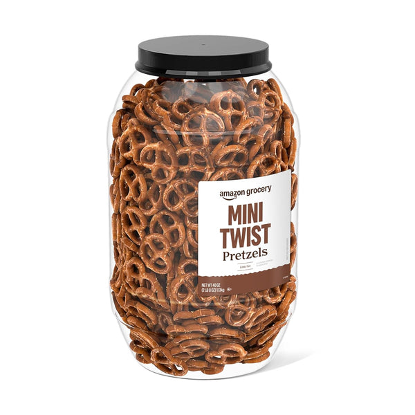 Amazon Grocery, Mini Twist Pretzels, 40 Oz