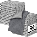AIDEA Non Scratch Wire Dishcloth 24PK, Wire Dishwashing Rag for Wet and Dry, Dish Cloths for Washing Dishes, Cleaning Pads Steel Scrubber for Cookware, Sinks, Dishes, Stove Tops, 7"×8"