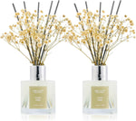Airkeep Reed Diffuser Set,3.38 fl oz (100 ml) - Clean Linen Oil Diffusers with 8 Reed Sticks,Home Fragrance Reed Diffuser for Bathroom Shelf Decor