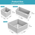 18-pack baby clothes organizer with 3 sizes for closet drawers