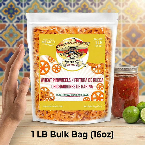 Mexican Wheat Wheel Pasta Snacks by Turinos 1LB