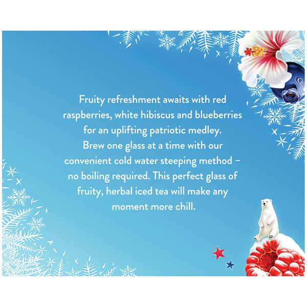 Celestial Seasonings Cold Brew Red, White & Blueberry Iced Tea Bags, 18 Count, Non-GMO