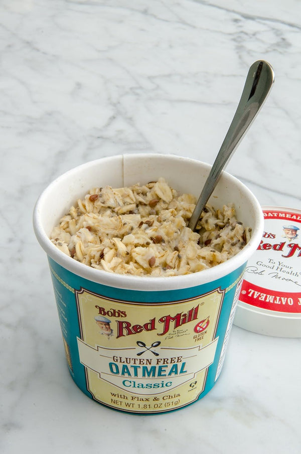Bob's Red Mill GF Oatmeal Cup, Classic, 1.81 Ounce Cup (Pack of 12), Gluten Free, Non-GMO, Vegan, Whole Grain, Kosher