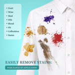 Laundry Stain Brush, Natural Soft Boar Bristles, Removes Tough Stains from Delicate Fabrics Like Knits, Cotton, and Linens, Gentle on Fabrics, No Damage