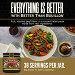 Better Than Bouillon Premium Roasted Beef Broth Base, Makes 38 Cups, 8 oz, Richer Flavor