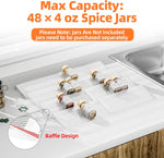 MUDEELA Clear Spice Drawer Organizer for Kitchen Storage