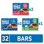 Nutri-Grain Soft Baked Breakfast Bars Variety Pack Whole Grain Snacks