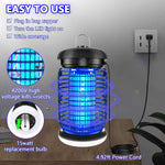 luojibie 2 in 1 outdoor bug zapper with led light mosquito killer