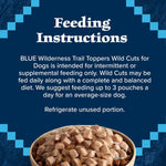 blue buffalo wilderness trail toppers wild cuts wet dog food variety pack, high-protein & grain-free, 12 count, 6 chicken and 6 beef flavors