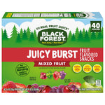 Black Forest, Juicy Burst, 0.8 oz, 40 ct, Mixed Fruit Flavored Snacks, Real Fruit Juice