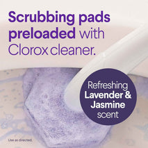 CLOROX Scentiva ToiletWand Toilet Cleaner Refills, Toilet brush, Lavender and Jasmine, 10 Count