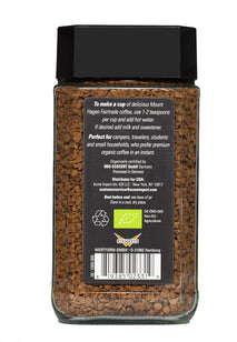 mount hagen 3.53oz organic medium roast arabica instant coffee eco-friendly fair-trade jar