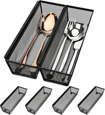 Silverware Drawer Organizer, 6 Pack Utensil Organizer for Kitchen Drawers