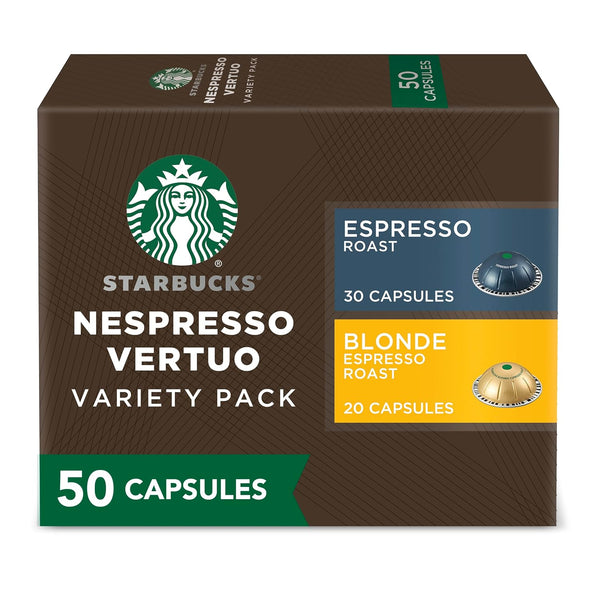 Starbucks Iced Blond Roast Coffee Pods for Nespresso Vertuo Machines, 32-count