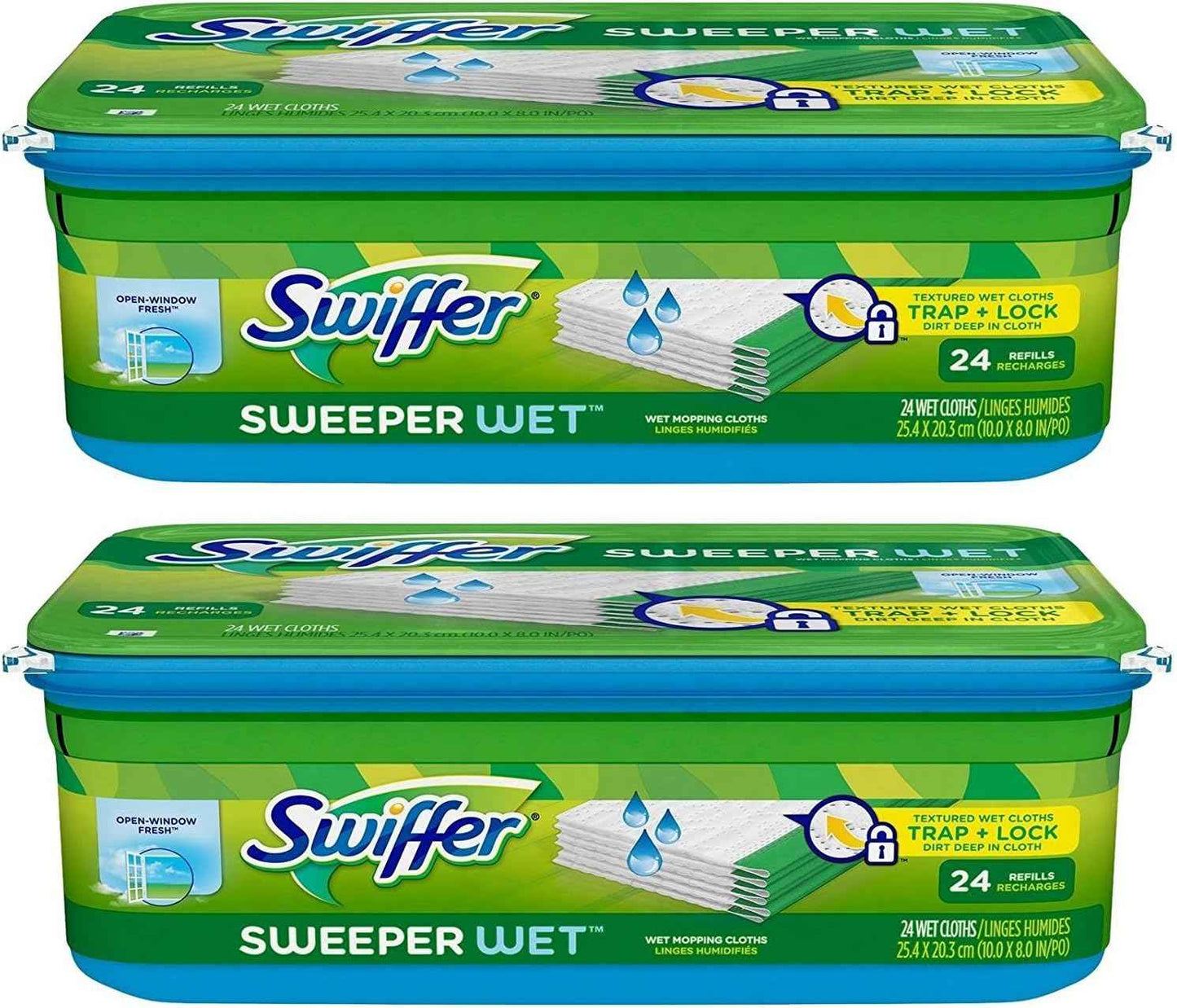 Swiffer Sweeper Wet Mopping Cloth Multi Surface Refills, Mops for Floor Cleaning, Febreze Lavender Scent, 36 Count