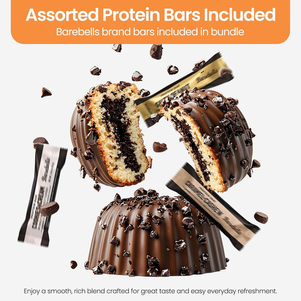 Barebells Protein Bar Variety Pack with Reusable Cup and Straw
