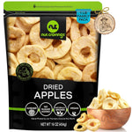 NUT CRAVINGS - Dried Apple Rings Slices, No Sugar Added - Chewy Soft Texture (16oz, 1 LB) Sweet Healthy Snack, Vegan, Kosher, Resealable Bag
