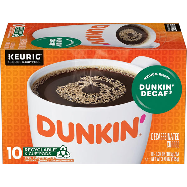 Dunkin' Decaf Medium Roast Coffee, 22 Count, 4 Pack