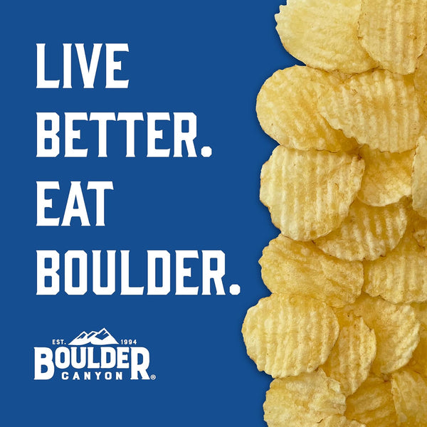 Boulder Canyon Avocado Oil Kettle Style Potato Chips Variety Pack, 18 Count, Gluten-Free, Non-GMO