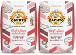 caputo chefs flour 2.2 lb pack of 2 italian double zero 00 soft wheat for pizza dough bread and pasta