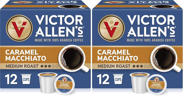 Victor Allen's Hazelnut Flavored Single Serve Coffee Pods for Keurig K-Cup Brewers, 80 Count, Medium Roast