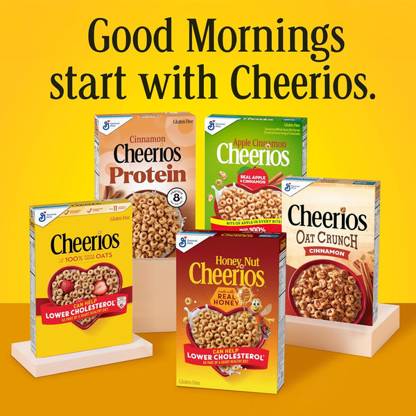 General Mills Multi Grain Cheerios Heart Healthy Breakfast Cereal Gluten Free 18 oz Family Size