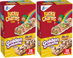 Lucky Charms and Golden Grahams S'mores Cereal Bars Variety Pack 28 Ct 26.7 oz