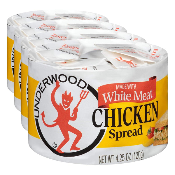 Underwood Deviled Ham Spread 4.25 Ounce 4 Pack Convenience Snacking