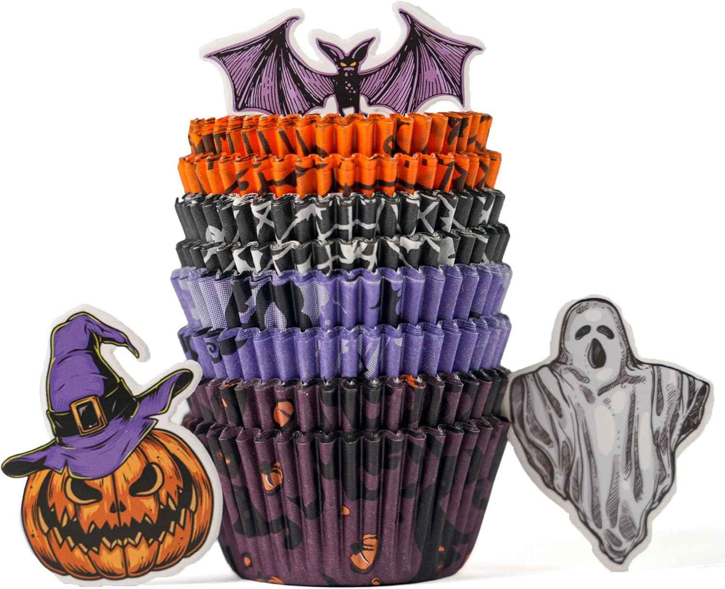 Non-stick 200pcs Standard Cupcake Liners for Baking, Natural, Food-grade Cupcake Wrapper, Greaseproof Parchment Muffin Liners