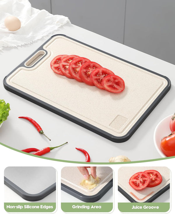 Stainless Steel Cutting Board for Kitchen, Dual-Sided Functionality, Food-Grade Materials, and Space-Saving Design