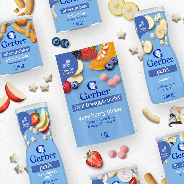 Gerber variety pack of snacks for babies and toddlers