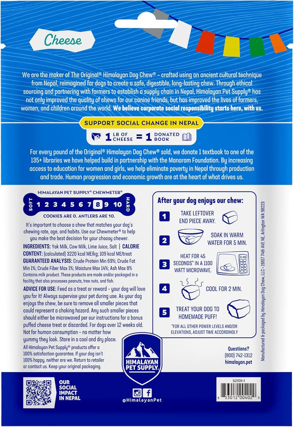 himalayan dog chews original yak cheese chews small 1.1oz gluten free healthy treats for dogs under 15lbs