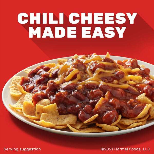 Hormel Chili With Beans - 15 Oz (8 Pack), Classic Beef, Gluten Free, No Artificial Ingredients