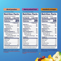 dole diced peaches mandarin oranges cherry mixed fruit no sugar added variety pack - 12 pack