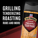 McCormick Grill Mates Pineapple Teriyaki Grilling Seasoning, 3.5 oz, Savory-Sweet Teriyaki Flavor for Pork, Chicken, or Seafood