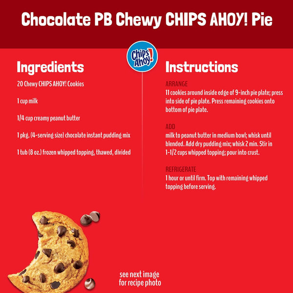 CHIPS AHOY! Chewy Chocolate Chip Cookies, Party Size, 26 oz Packaging