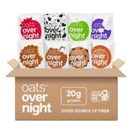 Oats Overnight Party Variety Pack - High Protein, High Fiber Breakfast Protein Shake - Gluten Free Oatmeal, Non GMO Oatmeal - Cookies & Cream, Coconut Cream Pie & More Flavors (8 Pack)