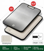 Titanium Cutting Board for Kitchen, Double Sided, 15" x 10.3"