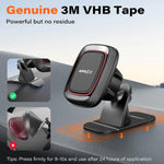 [2 Pack] Magnetic Phone Holder for Car, APPS2Car Dashboard Magnetic Car Phone Holder Mount with Strong VHB Adhesive Mounting, Requires Metal Plate for Use, Compatible with Most Phones(Not for Magsafe)