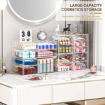 Clear Acrylic Desk Organizer with 16 Drawers for Makeup, Jewelry, and Office Supplies