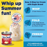 Eagle Brand 14oz Sweetened Condensed Milk for Flan, Cooking, Baking, Drinks, Dessert, Ice Cream