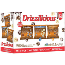 Drizzilicious Mini Rice Cakes Variety Pack, 12 Count, 0.74 oz Each