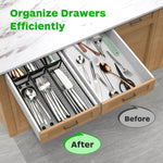 Silverware Drawer Organizer, 6 Pack Utensil Organizer for Kitchen Drawers