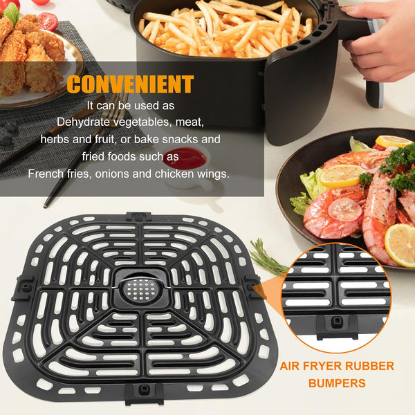 Air Fryer Replacement Tray for Instant Pot Vortex 6 in 1 6 QT Gourmia GAF735 6 QT, Original Air Fryer Accessories Grill Pan Plate Crisper Plate Rack Parts,Dishwasher Safe