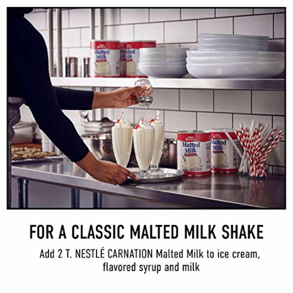Carnation 2.72 lb Dry Shelf Stable Malted Milk Powder for Baking and Shakes