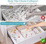 12 Pack Drawer Dividers for Clothes and Storage