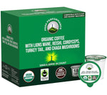 Organic Mushroom Coffee Pods with Lion's Mane, Reishi, Cordyceps, Turkey Tail, and Chaga Mushrooms