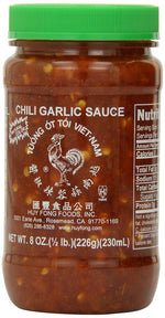 Huy Fong 8 oz Vietnamese Chili Garlic Sauce, Ready-to-Use Condiment or Cooking Sauce