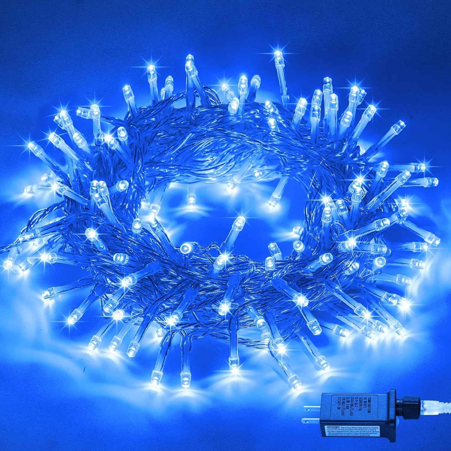 JMEXSUSS 100 LED Warm White Christmas Lights, Indoor String Light Bedroom 8 Modes Christmas Tree Lights Plug in, 33ft Connectable Fairy Twinkle Light Outdoor for Home Garden Xmas Tree Decor